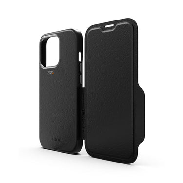 EFM Monaco Leather Wallet Case Armour with D3O 5G Signal Plus for iPhone 13 Pro (6.1